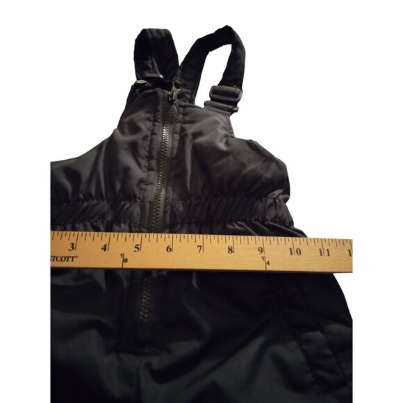 wippette Childrens size 24M Black Insulated Snow Bib Overalls Adjustable Straps - Picture 3 of 7